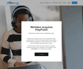 Playposit.com(Interactive Video Learning Objects) Screenshot