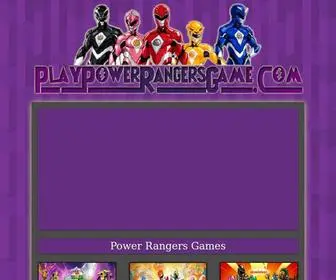 Playpowerrangersgame.com(Play Power Rangers Free Online with your favorite characters. Power Rangers team) Screenshot