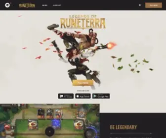 Playruneterra.com(Legends of Runeterra) Screenshot