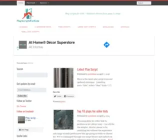 Playscriptsforkids.net(Play Scripts for Kids) Screenshot