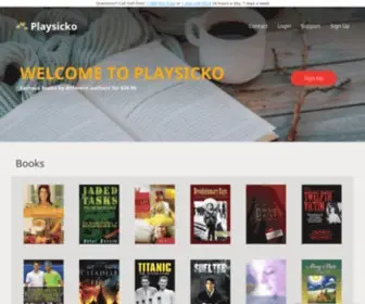 Playsicko.com(Unlimited Books) Screenshot