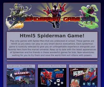 Playspidermangame.com(Play Spiderman Games) Screenshot