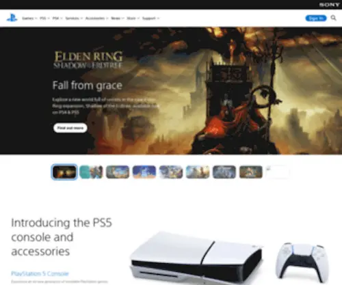 Playstation.com(Officiële PlayStation®) Screenshot