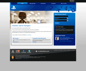 Playstationjobs.co.uk(PlayStation Jobs) Screenshot