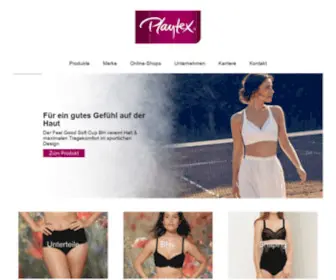 Playtex.de(Wäsche) Screenshot