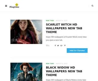 Playtiment.com(Games, movies & anime wallpapers new tab page) Screenshot