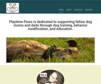 Playtimepaws.com(Dog Training) Screenshot