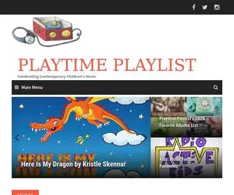 Playtimeplaylist.com(The worlds most comprehensive directory of kindie artists) Screenshot