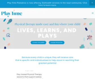 Playtimept.com(Play Time Pediatrics Physical Therapy) Screenshot