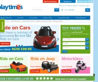 Playtimes.co.uk(Electric Scooters) Screenshot