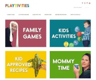 Playtivities.com(Where childhood lasts longer) Screenshot