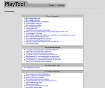 Playtool.com(PlayTool Home) Screenshot