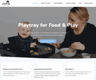 Playtray.dk(Playtray, gør måltidet til en leg) Screenshot
