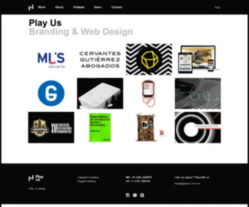 Playus.com.mx(Play us is a premium design studio) Screenshot