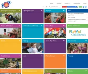 Playwales.org.uk(Play Wales) Screenshot