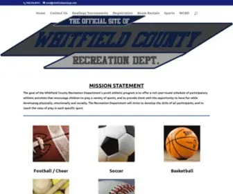 Playwcrd.com(Whitfield County Recreation Department) Screenshot