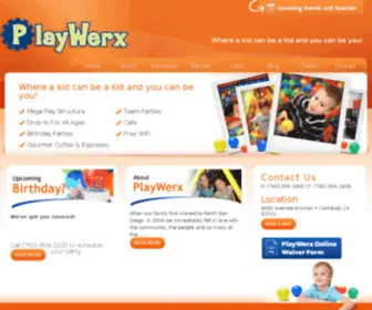 Playwerx.com(PlayWerx Birthday Parties Carlsbad) Screenshot