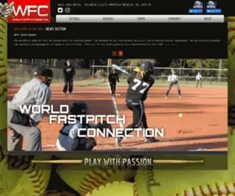 Playwfc.org(World Fastpitch Connection) Screenshot