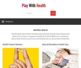 Playwithhealth.com(NATURAL HEALTH) Screenshot