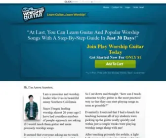 Playworshipguitar.com(Christian Guitar Lessons) Screenshot