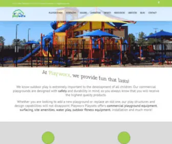 Playworx.com(Custom Commercial Little Tikes Playgrounds) Screenshot