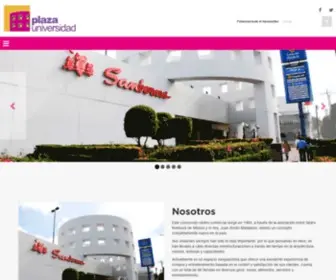 Plaza-Universidad.com(Centro Comercial Plaza Universidad) Screenshot