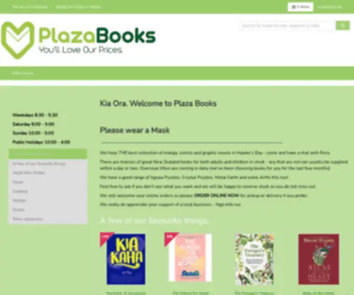 Plazabooks.co.nz(Plazabooks) Screenshot