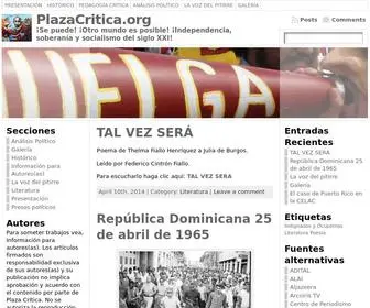 Plazacritica.org(PlazaCritica) Screenshot