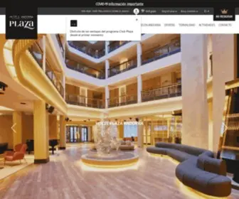 Plazandorra.com(Hotels Plaza Andorra) Screenshot