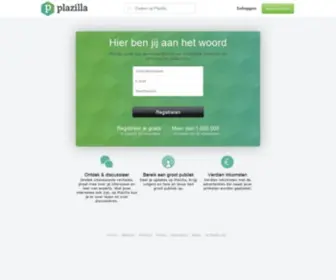 Plazilla.com(Welkom op) Screenshot