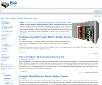 PLCDev.com(Tools for PLC programming) Screenshot