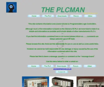 PLcman.co.uk(The PLCMAN) Screenshot