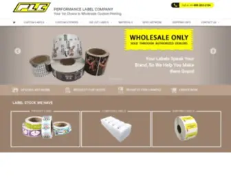 PLCTX.com(Wholesale labels printing company in USA since 1983. PLC) Screenshot