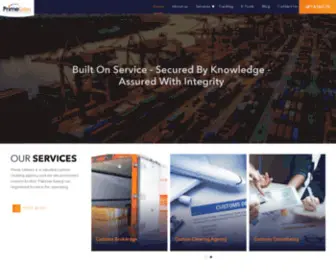 Plcustomsclearing.com(Prime linkers Pakistan) Screenshot