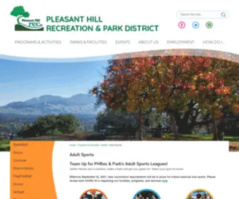 Pleasanthillrecsports.com(Pleasant Hill Rec Sports) Screenshot