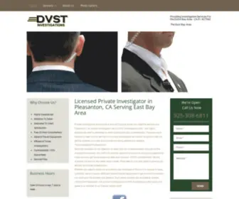 Pleasantondetective.com(DVST Investigations INC) Screenshot