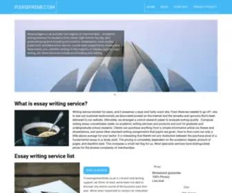 Pleasefireme.com(Essay wring service review) Screenshot