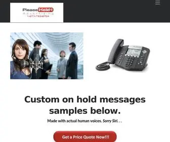 Pleasehold.com(Custom on hold messages) Screenshot