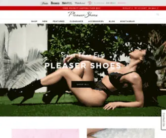 Pleasershoes.com(Pleaser Shoes Online Store) Screenshot