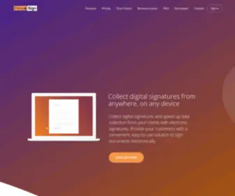 Pleasesign.eu(Collect electronic signatures from anywhere on any device) Screenshot