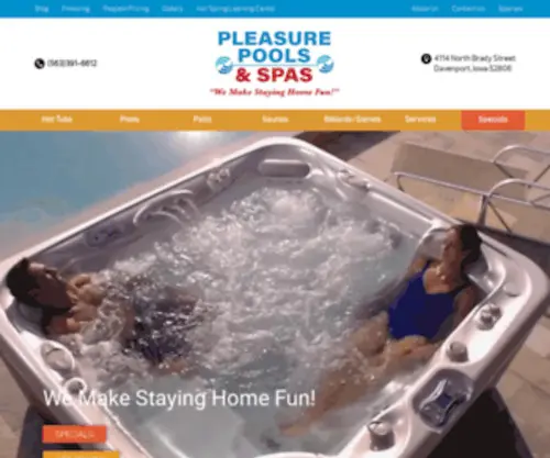 Pleasurepoolsandspas.com(Pleasurepoolsandspas) Screenshot
