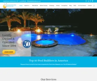 Pleasurepoolsno.com(Pleasure Pools) Screenshot