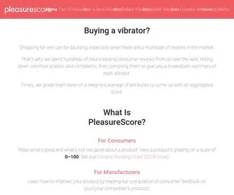 Pleasurescore.com(Discover the world’s best vibrators) Screenshot