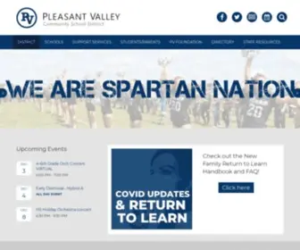 Pleasval.org(The Pleasant Valley Community School District) Screenshot