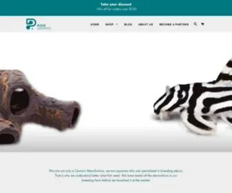 Plecoceramics.com(Pleco ceramics) Screenshot