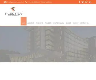 Plectra-Facade.com(Plectra Facade Indutries LLP) Screenshot