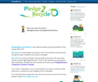 Pledge2Recycle.co.uk(Pledge2Recycle Plastics) Screenshot