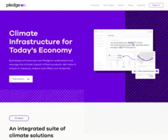 Pledge.io(Trusted climate solutions for business) Screenshot