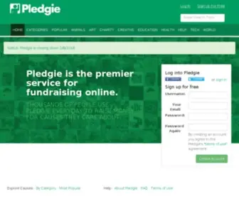 Pledgie.com(Helping you help others) Screenshot