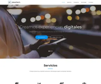 Pleedtech.com(Empresa líder de Tecnología especializada en el desarrollo de software y soluciones digitales) Screenshot